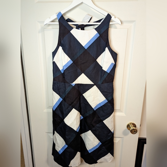 Ann Taylor Dresses & Skirts - Ann Taylor blue and white sleeveless dress size 8